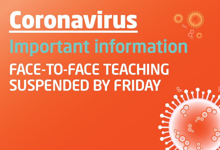 Coronavirus Teaching Suspended - Student Intranet - Banner.jpg
