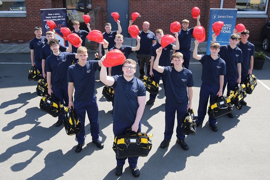 All New 1st year Group Raised Red Hats.JPG