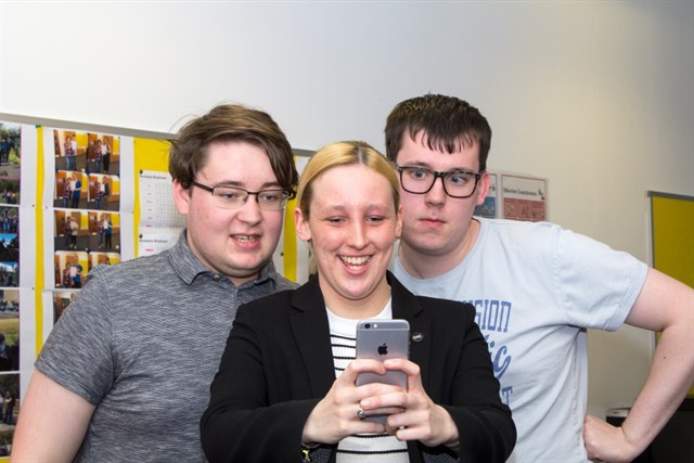 2 Mhairi And Step 2 Students Selfie 2 - Edit